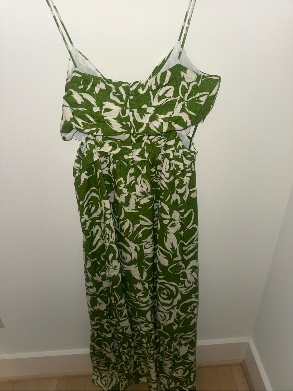 Zara Cut-Out Floral Printed Midi Dress NWT Size S - Picture 5 of 5